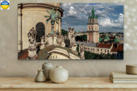 Lviv. Former Dominican Church and Korniakt Tower